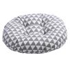 Japanese Style Linen Yoga Bolster Tatami Floor Round Cushion, 17"