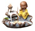 Porcelain Monk Design Incense Burner