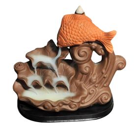 Ceramic Censer Backflow Incense Cones Holder Burner