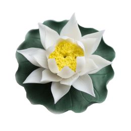 Porcelain Flower Incense Burner Bowl Incense Ash Catcher Tray