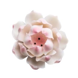 Porcelain Incense Burner Incense Stick Burner Holder (Pink Flower)