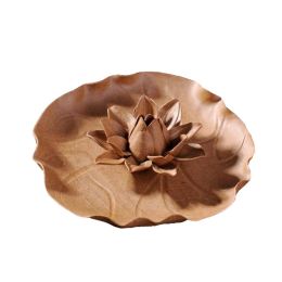 Incense Stick Holder Ceramic Handmade Lotus Ceramic Incense Burner #7