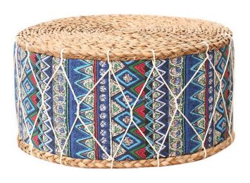 Japanese Style Tatami Pad Balcony Floor Cushions Meditation Yoga,Bohemian blue