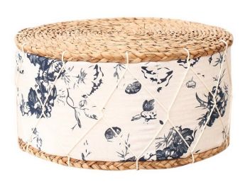 Japanese Style Tatami Pad Balcony Floor Cushions Meditation Yoga,Blue and White