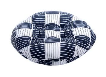2 Pack Japanese-style Lattice Patterned Round Tatami Cushions Bay Window Cushion