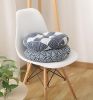 2 Pack Japanese-style Lattice Patterned Round Tatami Cushions Bay Window Cushion