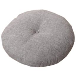 Indoor/Outdoor Soft Home/Office Yoga Round Seat Washable Breathable Chair Cushion, Light Grey