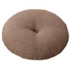 Indoor/Outdoor Soft Home/Office Yoga Round Seat Washable Breathable Chair Cushion, Khaki