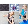 Stylish Printing Design Sports Towels Quick-drying Towel for Running/Fitness/Yoga, C