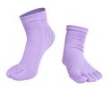 Yoga Socks Non-slip Full Toe Socks Yoga Supplies Sports Socks For Womens, Purple