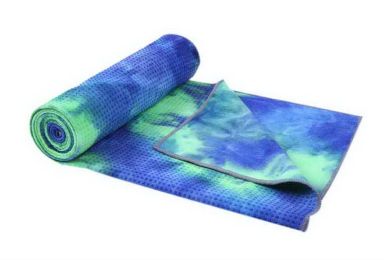 Printing Yoga Shop Towels Blanket Non-slip Yoga Mat Towel Fitness Mat Blue Green